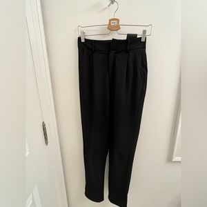 Black formal pants. Comes with belt